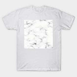 Girly Trendy white Marble watercolor modern art abstract T-Shirt